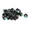 uxcell AC 250V/1.5A 125V/3A Momentary NO Green Round Cap Push Button Switch 19pcs......