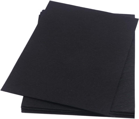 YYCRAFT Thick Stiff Felt Sheets Thick Felt 9 Inch X 12 Inch (Thickness:3.2mm) - 10 Pcs Pack, Black...