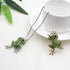 VALICLUD 3D Green Frog Necklace for Women Crystal Frog Jewelry Frog Brooch with Silver Chain Alloy Frog Stuff Animal Frog Jewelry Frogs Charm (5. ...