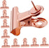 Ciieeo 30pcs Thumbtack Clip Clips Gold Decor Sticky Notes Push Pin Cork Board Photo Clip Decorative Thumb Tacks Cubicle Hooks for Fabric Walls Art...