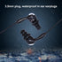 PUSOKEI Short Cord Waterproof Headphone, IP68 Waterproof Shortline in-Ear Tree Earplugs Waterproof Earphone Suitable Fit for Swimming Surfing Runn...