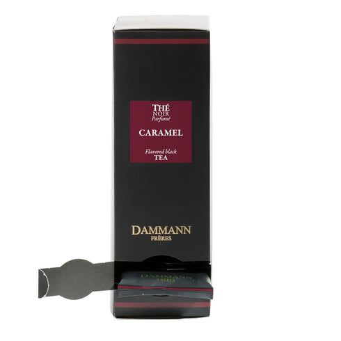 Dammann Freres Sachets, Caramel Toffee Flavored Tea Bags, Premium Gourmet French Tea, Individually Wrapped, 24 Count (Single Pack)...