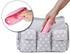 2-Pack Waterproof Silicone Baby Bib Lightweight Comfortable Easy-Wipe Clean (Light Pink/Purple, Small)...