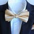Bow Ties for Men, Men’s Pre-Tie Bow Tie Satin Silk Adjustable Bow Tie Cufflinks Handkerchief Sets With Gift Box...
