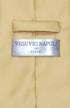 Vesuvio Napoli NeckTie Solid GOLD Color Men's Neck Tie...