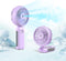 CIVPOWER Misting Fan Portable, Hand Held Fan 90°Adjustable Desk Fan, 4000mAh USB Rechargeable Personal Fan with Water Mist, 5-14 Working Time 3 Sp...