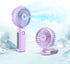 CIVPOWER Misting Fan Portable, Hand Held Fan 90°Adjustable Desk Fan, 4000mAh USB Rechargeable Personal Fan with Water Mist, 5-14 Working Time 3 Sp...