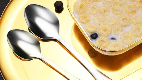 Tiny Spoons Set of 12, Small Coffee Spoons Mini Stainless Steel Spoons for Dessert, Appetizer,Ice Cream (4 inch)...