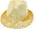 Sequin Hat for Man and Women,Western Sequin Fedora Hat Bling Dance Hats...