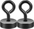 Neosmuk Magnetic Hooks,30lb Heavy Duty Earth Magnets with Hook for Refrigerator, Extra Strong Cruise Hook for Hanging, Magnetic Hanger for Cabins,...