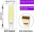 G9 Led Light Bulb 100W Halogen Equivalent Daylight White 10W 6000K 1000 Lumen AC 110v 120v Bedroom Lamp Pack of 4...