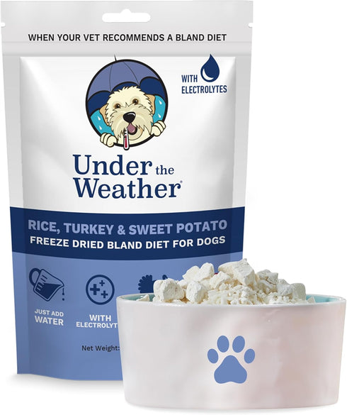 Under the Weather Easy to Digest Bland Diet for Sick Dogs - Always Be Ready - Contains Electrolytes - Gluten Free, All Natural, Freeze Dried 100% ...