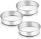 TeamFar 8 Inch Cake Pan, 3 Pcs Round Cake Pan Tier Cake Pan Set Stainless Steel, Healthy & Heavy Duty, Mirror Finish & Easy Clean, Dishwasher Safe...
