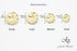 Wrinkle Gold Metal Shank Buttons - 12 Pcs - 4 Size Options - Luxury Wrinkle Round Wave Metal Shank Buttons for Men Women Blazer Coat Uniform Shirt...