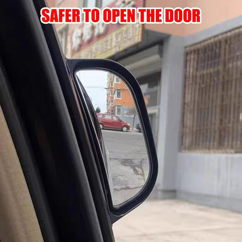 Car Blind Spot Rearview Mirror, Rear Seat Auxiliary Mirror for Second Row Car Door Safely Get-Off...