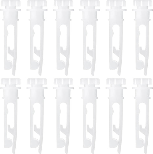 12PCS Vertical Blinds Replacement Parts Vertical Blind Stem Replacement for Vanes Carrier of 3-1/2" Or 5" Vertical Blinds Components Used for Iron...