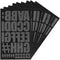 Magfok Iron on 2 Inch Black Transfer Letters, 9 Sheets (Black)...
