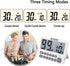 FCXJTU Digital Kitchen Timer, Large Display Countdown/Up Timer with Digits Directly Input, Fast Setting, Loud Alarm, ON/Off, Magnetic Back Stand f...