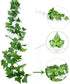 KUPOO 12 Strands 84 Feet Artificial Ivy Leaf Plants Vine Hanging Garland Fake Foliage Flowers for Wedding Party Garden Wall Decoration (Style A)...
