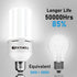 Led Light Bulb 400W Equivalent 6250 Lumen 5000K E26/E27 Medium Base 50W led Bulb for Outdoor Indoor Lamp Area Garage Warehouse Workshop Street Bac...