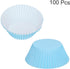 uxcell 100 Pcs Cupcake Liners, Muffins Paper Baking Cups Wrappers Standard Greaseproof for Baking Cupcake Wrapper, Sky Blue...