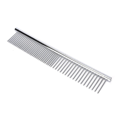 Dog Combs, Stainless Steel Pet Grooming Comb with Rounded Ends, Metal Pet Comb for Removing Tangles and Knots of Dogs, Cats and other Pets....