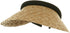 MG Ladies Sewn Braid Wheat Straw Clip-On Visor (Natural)...