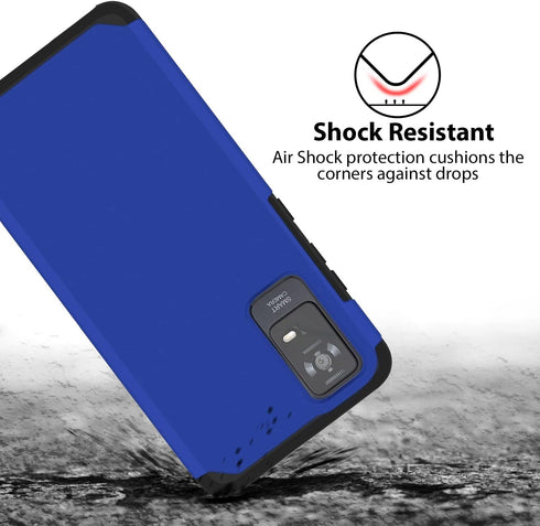 TJS Compatible for TCL ION X Case, TCL ION V Case, TCL 40 Z Case, Dual Layer Hybrid (Magnetic Mount Friendly) Shockproof Drop Protection Cover Imp...
