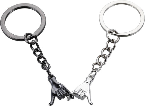 Boyfriend Gifts from Girlfriend National Boyfriends Day Gifts Pinky Promise Keychains for Couples 11th Anniversary Steel Gift for Couple Sweetest ...