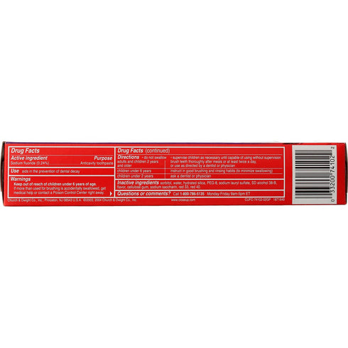 Close-Up Close-Up Cinnamon Red Gel Anticavity Fluoride Toothpaste, 6 oz (Pack of 2)...