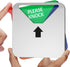 Kichwit Privacy Sign, Do Not Disturb, Out of Office, Please Knock, in a Meeting, Conference Sign for Offices, Square Shaped, 4.9 Inch, Silver...