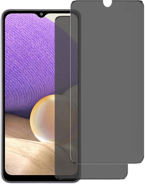 VIESUP Anti-spy Privacy Screen Protector, 2pack Anti-peep No Bubble Tempered Glass Film for Samsung Galaxy A32 5G / A12...