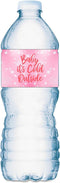 20 Pink Baby Its Cold Outside Baby Water Bottle Labels; Baby Shower Set of 20 Waterproof Water Bottle Wrappers, Decorations; Its a Girl Pink...