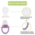 WeeSprout Silicone Baby Food Feeders + Freezer Tray for Batch Prep, Set of 2, Introduce New Foods Safely, Double as Teething Toys, Includes 2 Extr...