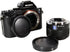 Body Cap & Camera Rear Len Cover Set Compatible with Sony E-Mount NEX Cameras A7II,III A7R III A9 A7 A7R A7S A6500 A6300 A6000 A55 A65 A77 A99 A90...