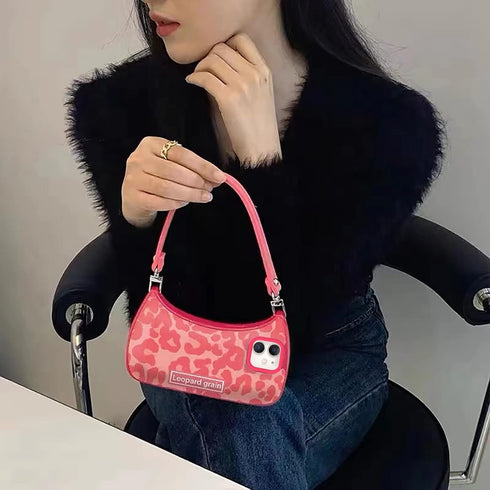 Compatible with iPhone 11 Case Cute Aesthetic Pink Leopard Print Wallet-Shaped with Strap Bracelet Chain Shockproof Protective Case for Women Girl...