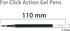24 Pcs Retractable Black Gel Ink Refills, 0.5 mm Point Black Ink...