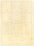 Blank Puzzle with 12 Pieces, Large Blank Puzzle Pieces with Puzzle Tray, Blank Wooden Jigsaw Puzzles for Crafts & DIY, Make Your Own Puzzle 11.8x8...