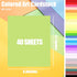 Koogel 40 Sheets Construction Paper A4, Craft Paper Cardstock Colored Art Cardstock Heavy Duty Craft Paper for DIY Crafts Card Making Scrapbook Cl...