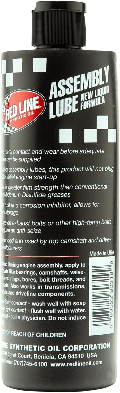 Red Line 80319 Liquid Synthetic Assembly Lube - 12 Ounce...