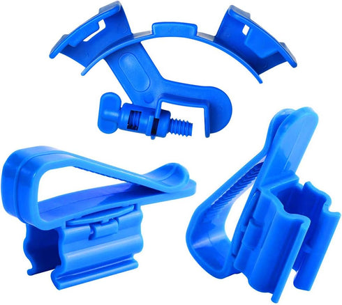 NGe 3Pcs Adjustable Fish Tank Water Hose Holder Water Tube Clamp Fixed Clip Aquarium Pipe Holder (1 Curved Shape, 2 Straight)...