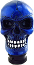 Lunsom Skull Gear Shift Head Resin Shifter Knob Car Transmission Shifting Stick Handle Fit Most Automatic Manual Vehicle (Navy Blue)...