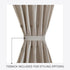 Elrene Home Fashions Colette Faux-Silk French Door Window Panel, 54 in x 72 in (1 French Door Panel), Taupe...