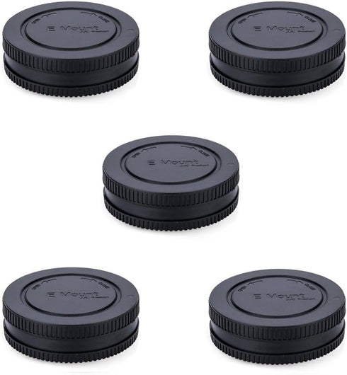 Camera Rear Lens Cap & Body Cap Cover for Sony E Mount A1 A7C A7R IV III A7 III II A7S III II A6600 A6500 A6400 A6300 A6100 A6000 Replace Sony ALC...