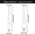 Mantieqingway 2.05" Skinny Ties for Men, Solid Color Men's Neckties for Weddings, Business, Christmas Day, Funeral, Gift...