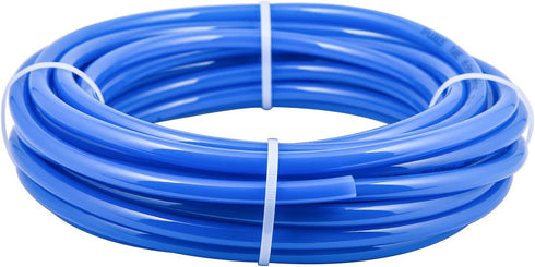3/8" OD PU Tubing, 32.8 Feet Length Pneumatic Hose for Air Compressor Fluid Transfer Line (Blue, 32.8FT)...