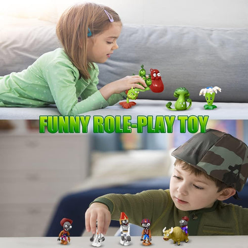 Action Figures Set, 10 Pieces Mini Figurines, Surprise Game Series PVC Toys for Kids and Fans, Ideal for Collection Party Supplies Cupcake Toppers...
