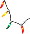 Vickerman 35 Red-Green-Yellow Mini Light Chili Pepper Set on Green Wire...