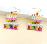 Birthday Earrings for Women Colorful Cake Dangle Drop Earrings Happy Birthday Earrings Celebration Birthday Holiday Party Jewelry Gifts...