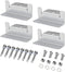 4 Units per set Solar Panel Mounting Z Brackets, Solar Panel Mounting Brackets Lightweight Aluminum Corrosion-Free for RVs, Trailers, Boats, Yacht...